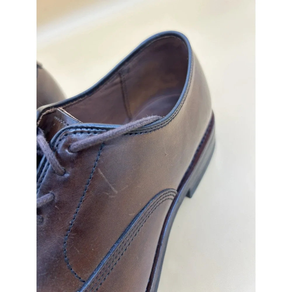 Allen Edmonds Fifth Avenue Mens 9 D Chili Brown Leather Oxford Dainite Shoes